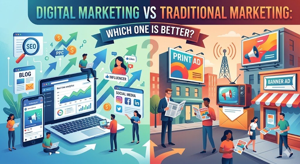 Digital Marketing VS Traditional Marketing Neha P Verma