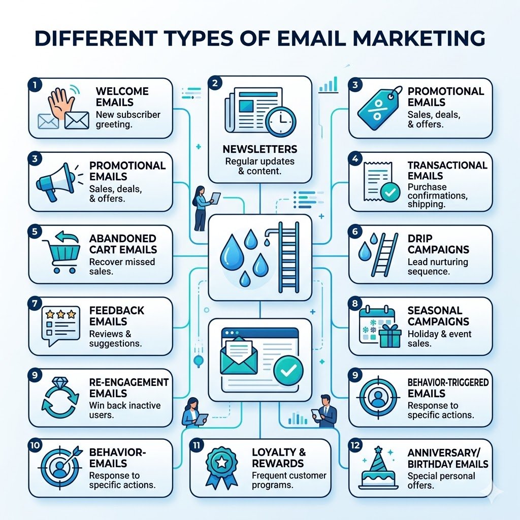 Types Of Email Marketing In Digital Marketing Neha P Verma